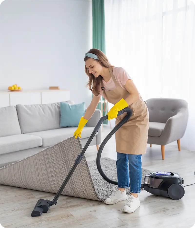 Cleaning surfaces in a home using a microfiber cloth